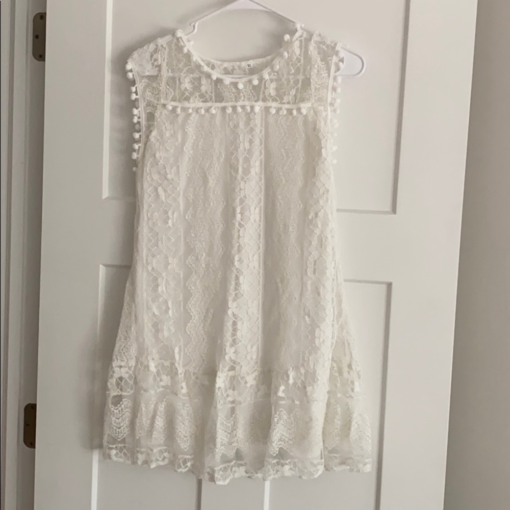 White lace dress